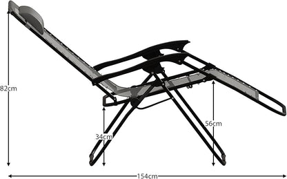 Zéro Gravité Chair – La Chaise Qui Porte Fort (250 kg) & Se Plie Facilement